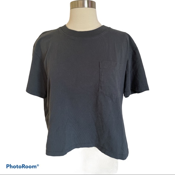 Madewell Easy Crop Tee in Onyx - Picture 3 of 5